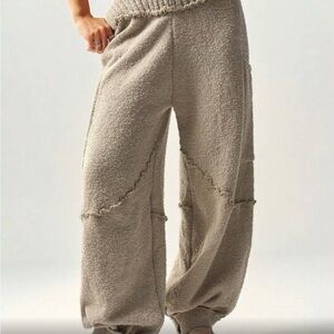 ❤️ Boho Knit Jogger Pants with Patch Pockets